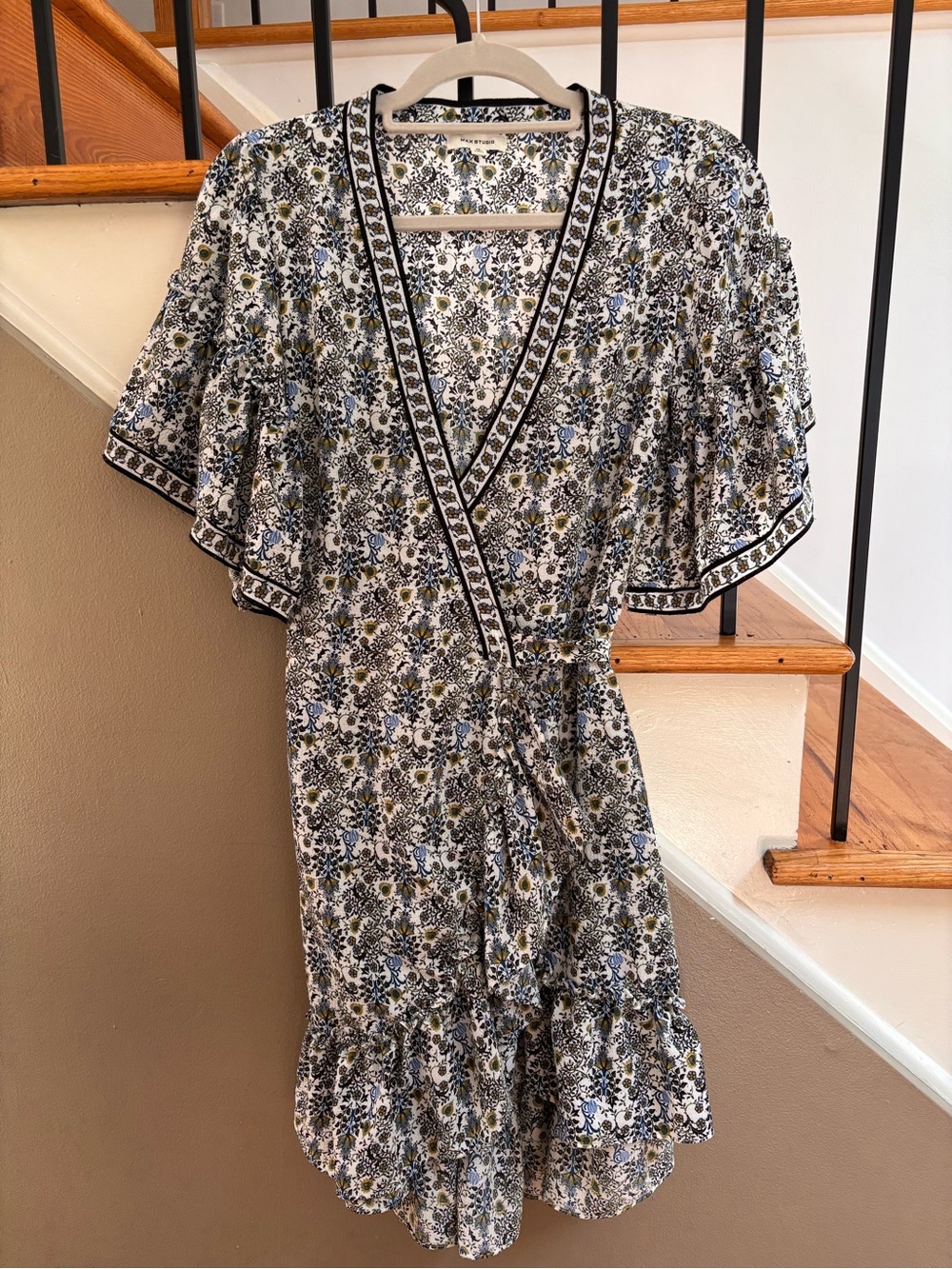 Max Studio Floral Wrap Dress